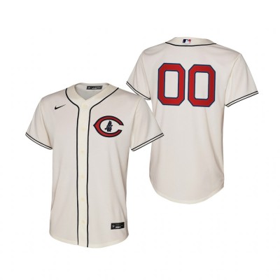 Chicago Cubs Custom Youth 2022 Field of Dreams MLB Game Jersey Cream